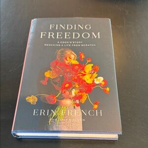 Finding Freedom Hardcover Book with Red & Yellow Floral Cover
